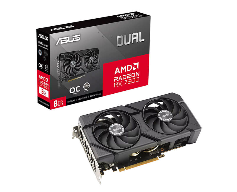 ASUS Dual Radeon™ RX 7600 EVO OC Edition 8GB GDDR6