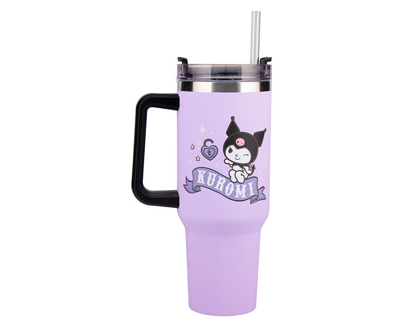 Παγούρι με καλαμάκι Kuromi 900ml