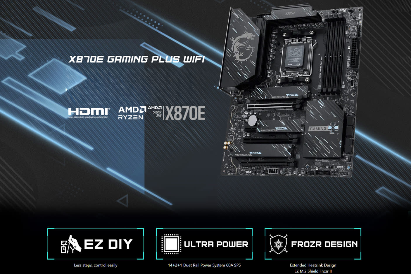 MSI X870E GAMING PLUS WIFI