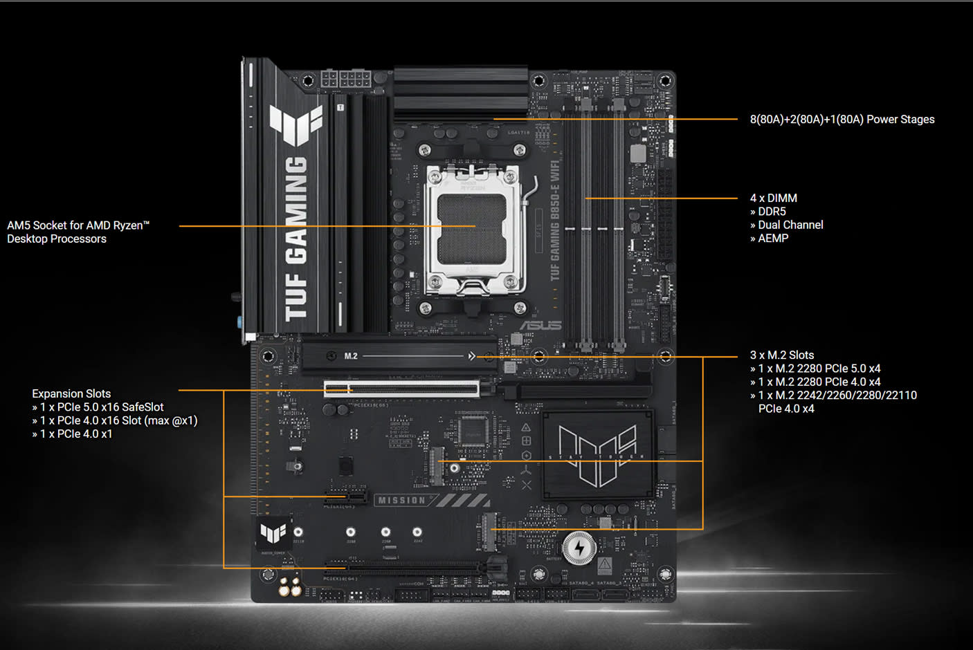 ASUS TUF GAMING B850-E WIFI