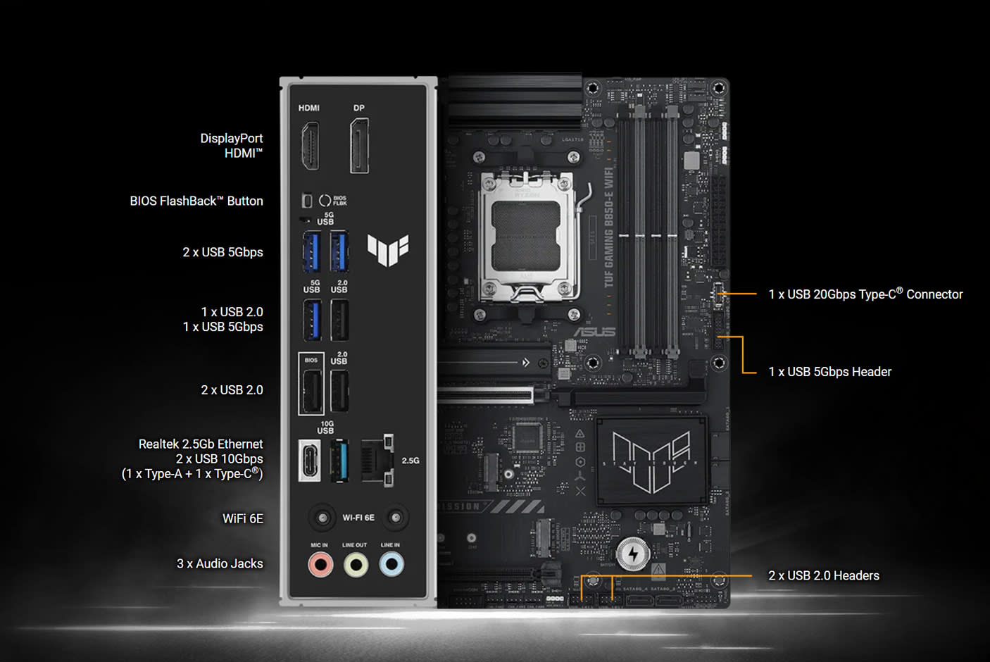 ASUS TUF GAMING B850-E WIFI