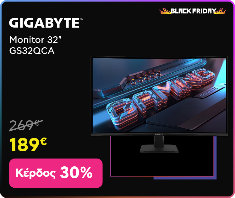 Black Friday σε Gigabyte Monitor 32" GS32QCA