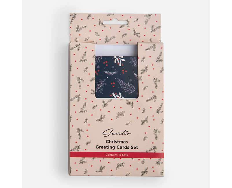 ΧΡΙΣΤ. ΕΥΧΕΤΗΡ. ΚΑΡΤΕΣ 15ΤΕΜ.SENTIO