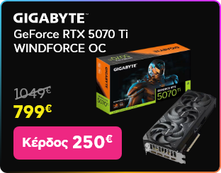 Black Friday σε Gigabyte GeForce RTX 5070 Ti WINDFORCE OC