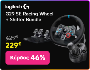 Black Friday σε Logitech G G29 SE Racing Wheel + Shifter Bundle