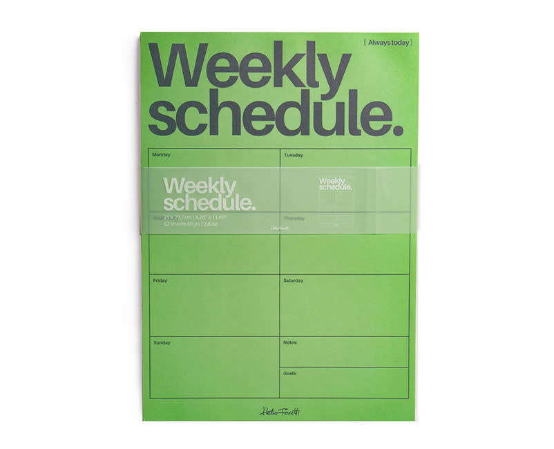 ΠΡΑΣΙΝΟ WEEKLY PLANNER HF