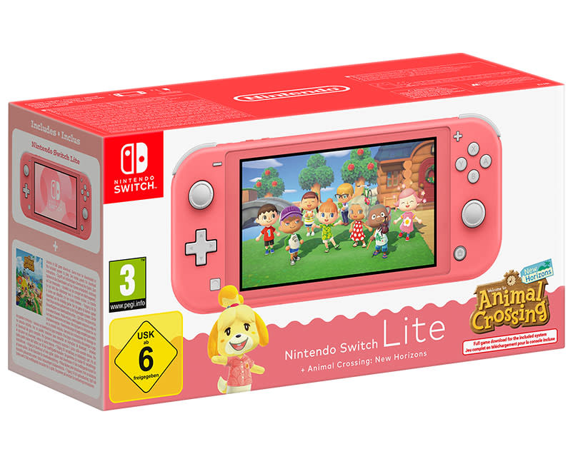 NS Lite – Animal Crossing NH Coral Isabelle
