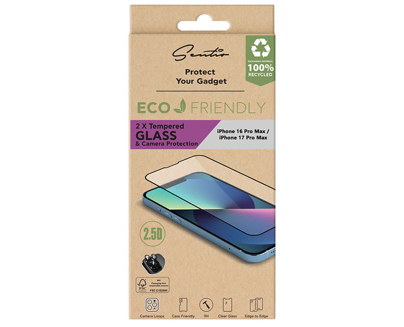 Sentio iPhone 16 Pro Max & 17 Pro Max 2Χ 2,5D+loop