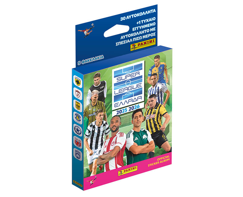 Superleague 2026 Blister Αυτοκόλ. Panini
