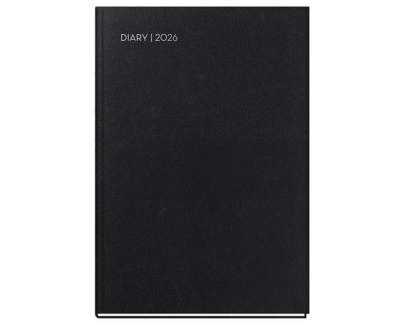 2026 ΗΜΕΡΟΛ ΗΜΕΡ 17x25 ΜΑΥΡΟ ΔΕΡΜΑΤΙΝΗ