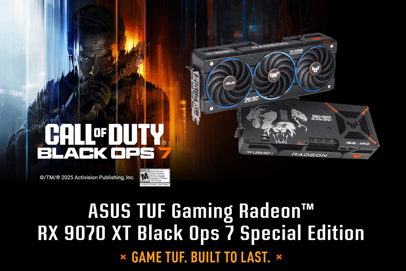 ASUS TUF Gaming Radeon™ RX 9070 XT Black Ops 7 Special Edition 