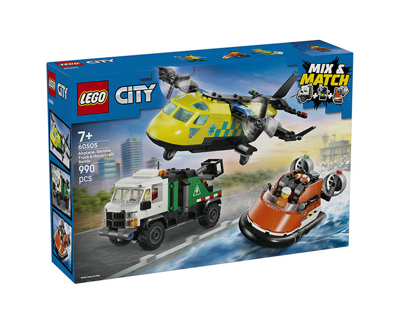 60505 Airplane, Serv Truck&HovercRem LEGO