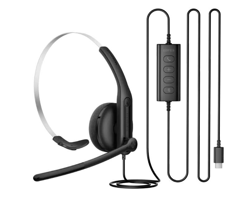 EDIFIER CC100 Wired Mono Headset with Microphone