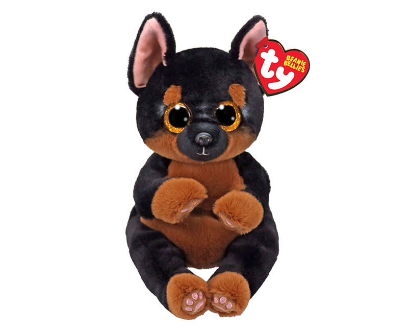Λούτρινο BB Σκύλος Μαύρο/Καφέ 15εκ