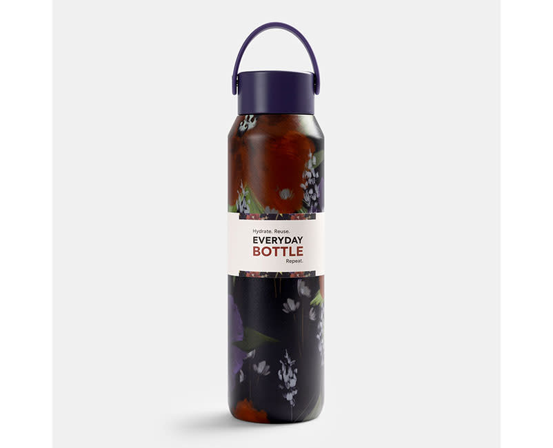 ΘΕΡΜΟΣ 600ML FLOWERS DEEP PURPLE SENTIO