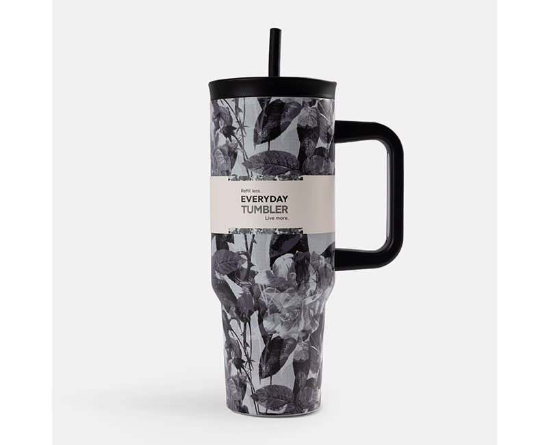 TUMBLER 1200ML BLACK & WHITE SENTIO