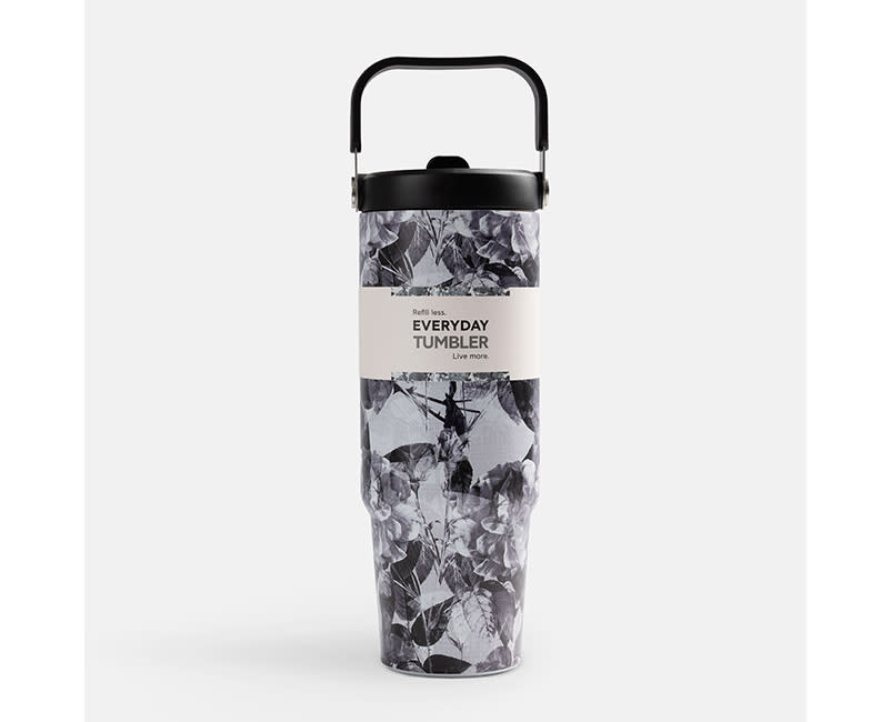 TUMBLER 900ML WITH STRAW B&W SENTIO