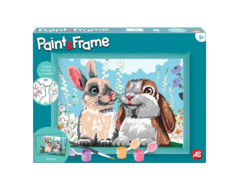Paint & Frame Cute Bunnies
