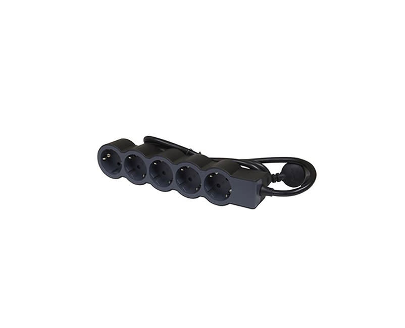 Legrand Multi-Strip 4S STD 1.5M BLK/GRY