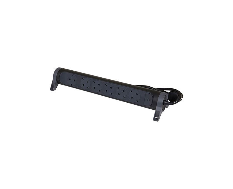 Legrand Multi-Strip 6S 1,5M BLK/GRY ROT