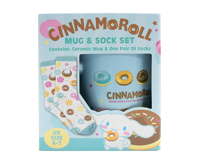 HK Cinnamoroll Mug & Sock Set – Ceramic