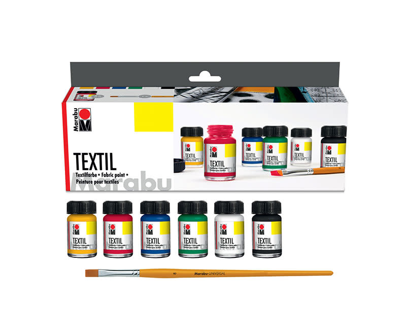 ΧΡΩΜΑΤΑ ΓΙΑ ΥΦΑΣΜΑ, 6 X 15 ML MARABU