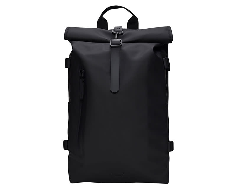 RAINS Rolltop Rucksack Large W3 Black