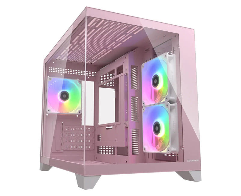 COUGAR FV150 Mini RGB PC Case - Pink