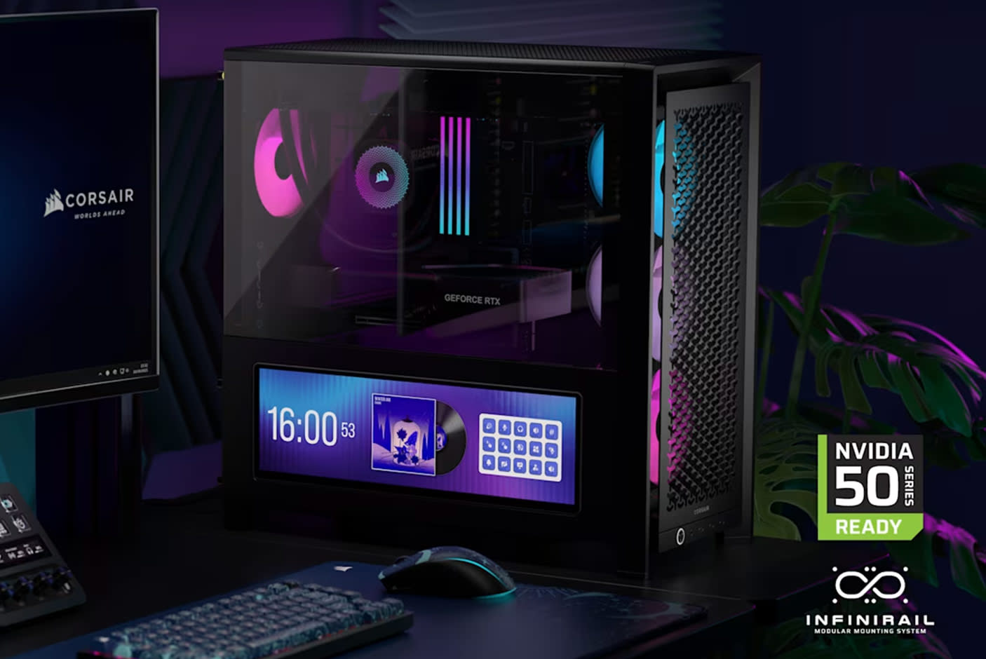 CORSAIR FRAME 4000D LCD RS ARGB Premium Mid-Tower PC Case
