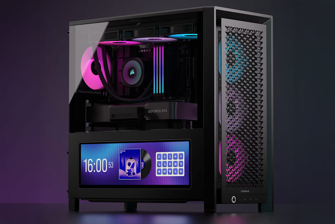 CORSAIR FRAME 4000D LCD RS ARGB Premium Mid-Tower PC Case