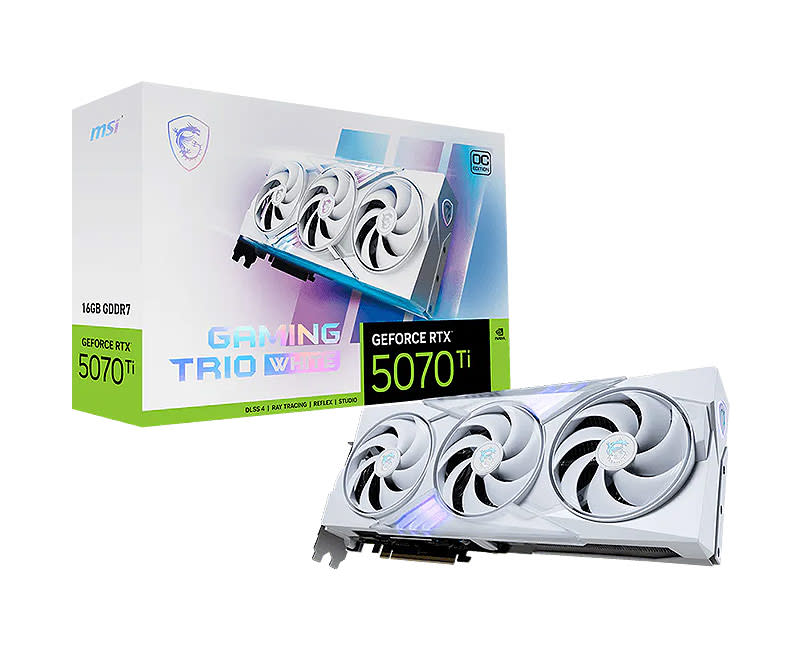 MSI GeForce RTX™ 5070 Ti 16G GAMING TRIO OC WHITE