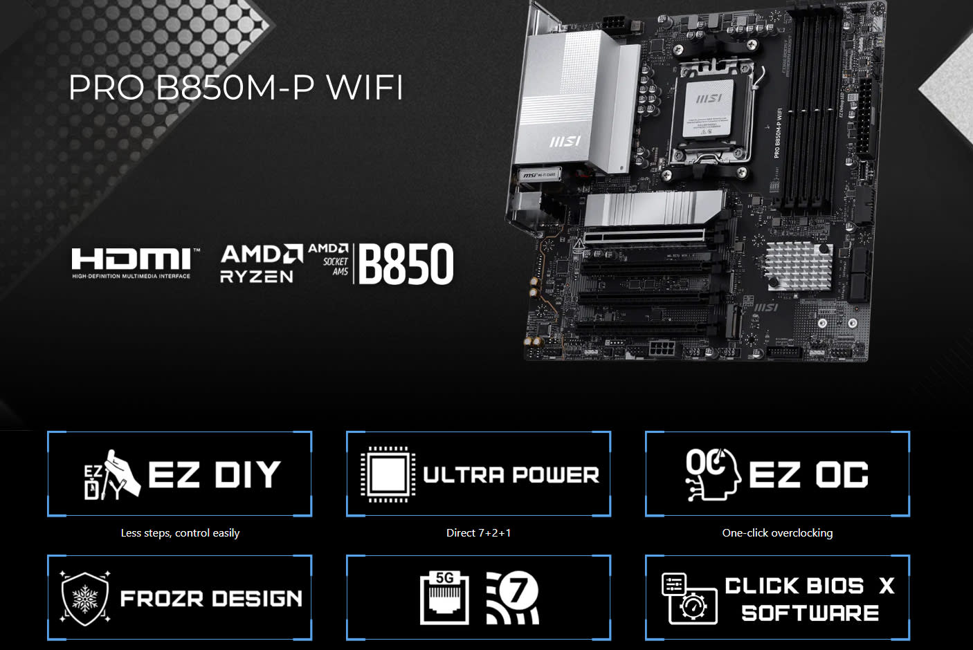 MSI PRO B850M-P WIFI