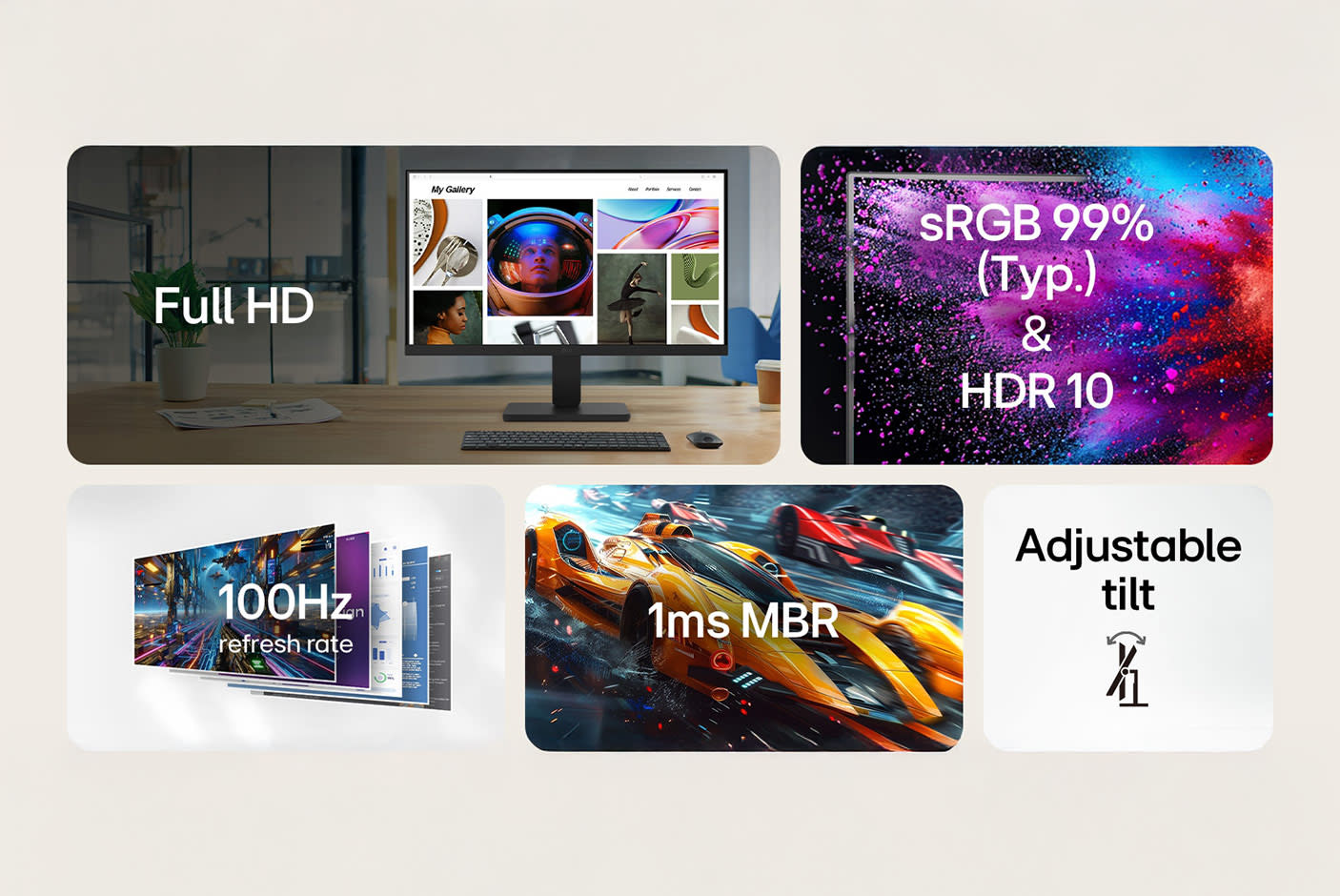 LG Monitor 22U401A-B