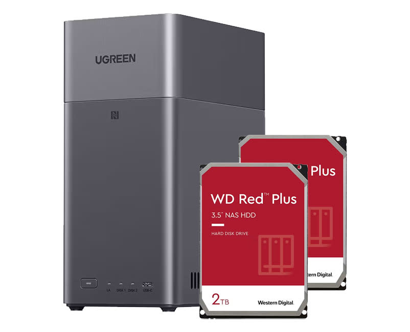 UGREEN NASync DH2300 + 2x 2TB Red Plus