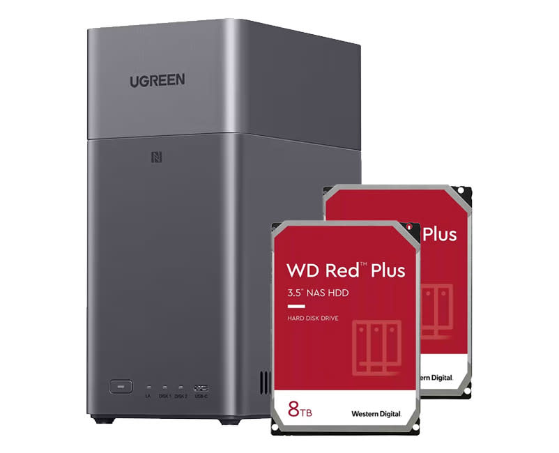 UGREEN NASync DH2300 + 2x 8TB WD Red Plus