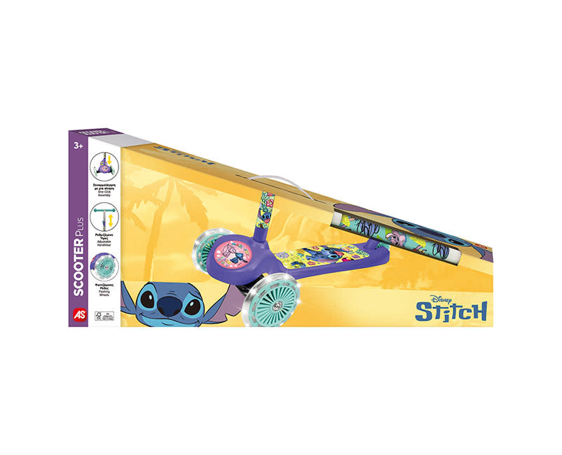 Πατίνι Stitch με φωτιζόμεν ρόδες Λαμπάδα