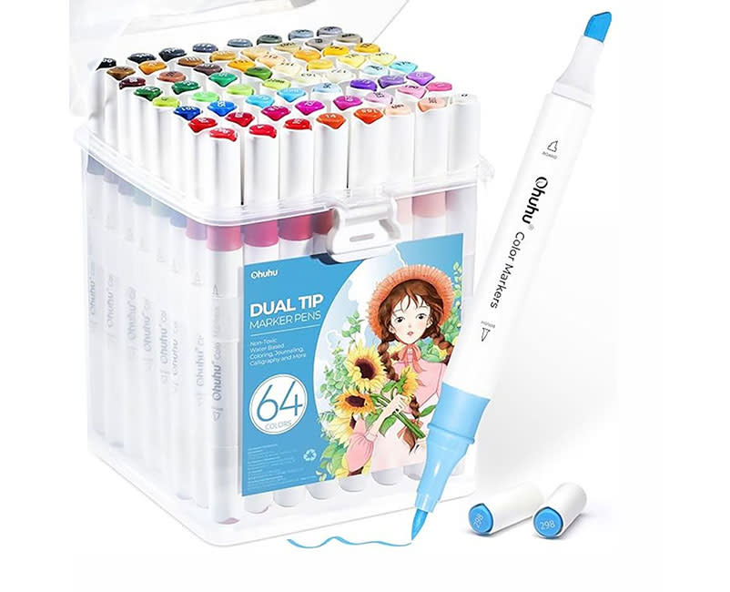 ΜΑΡΚΑΔΟΡΟΙ ΖΩΓΡΑΦΙΚΗΣ COLORING 64TEM OHU