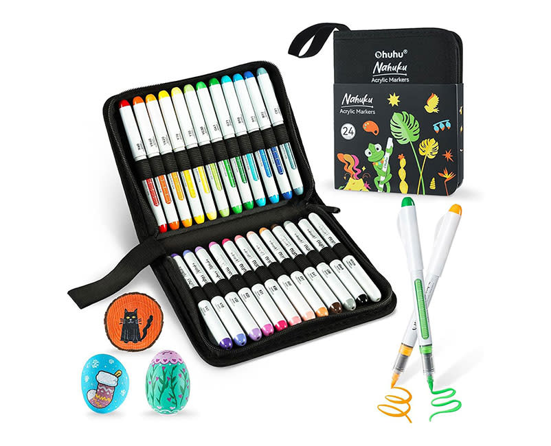 ΜΑΡΚΑΔΟΡΟΙ ΑΚΡΥΛΙΚΟΙ NAHUKU 24ΤΕΜ OHUHU