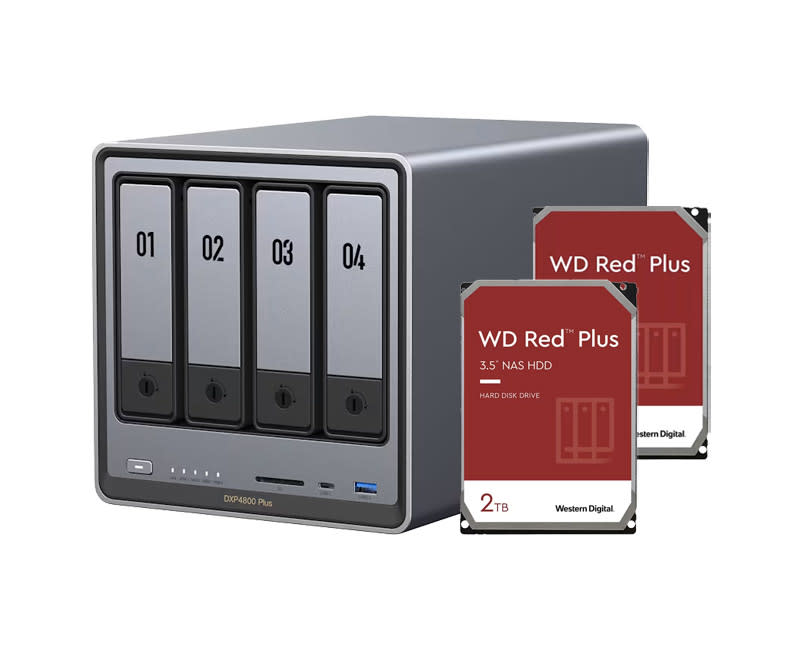 UGREEN NASync DXP4800 Plus + 2x 2TB WD Red™ Plus 