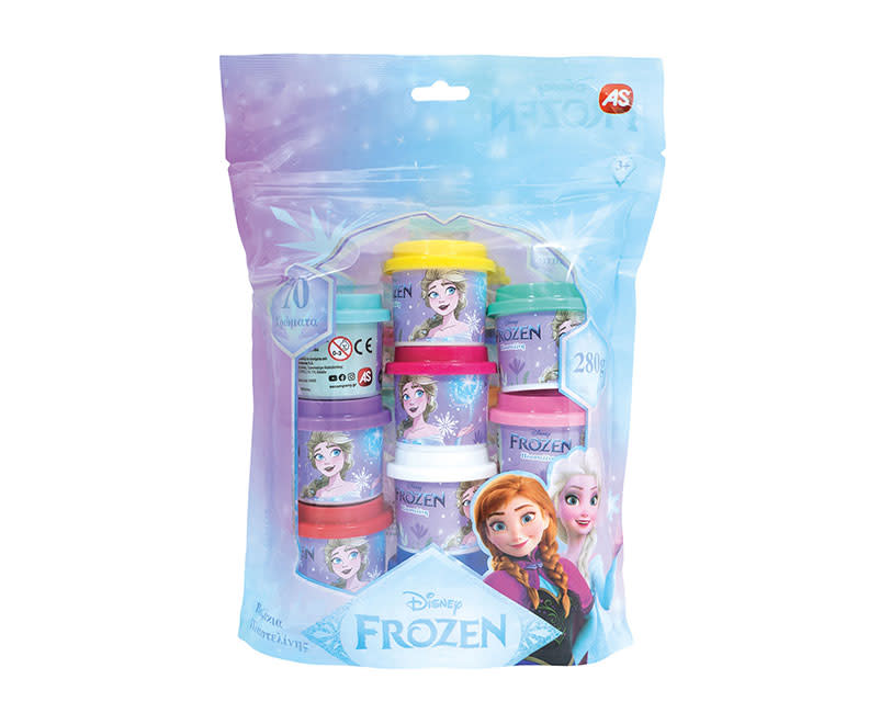 AS 10 Βαζάκια Πλαστελίνης Frozen