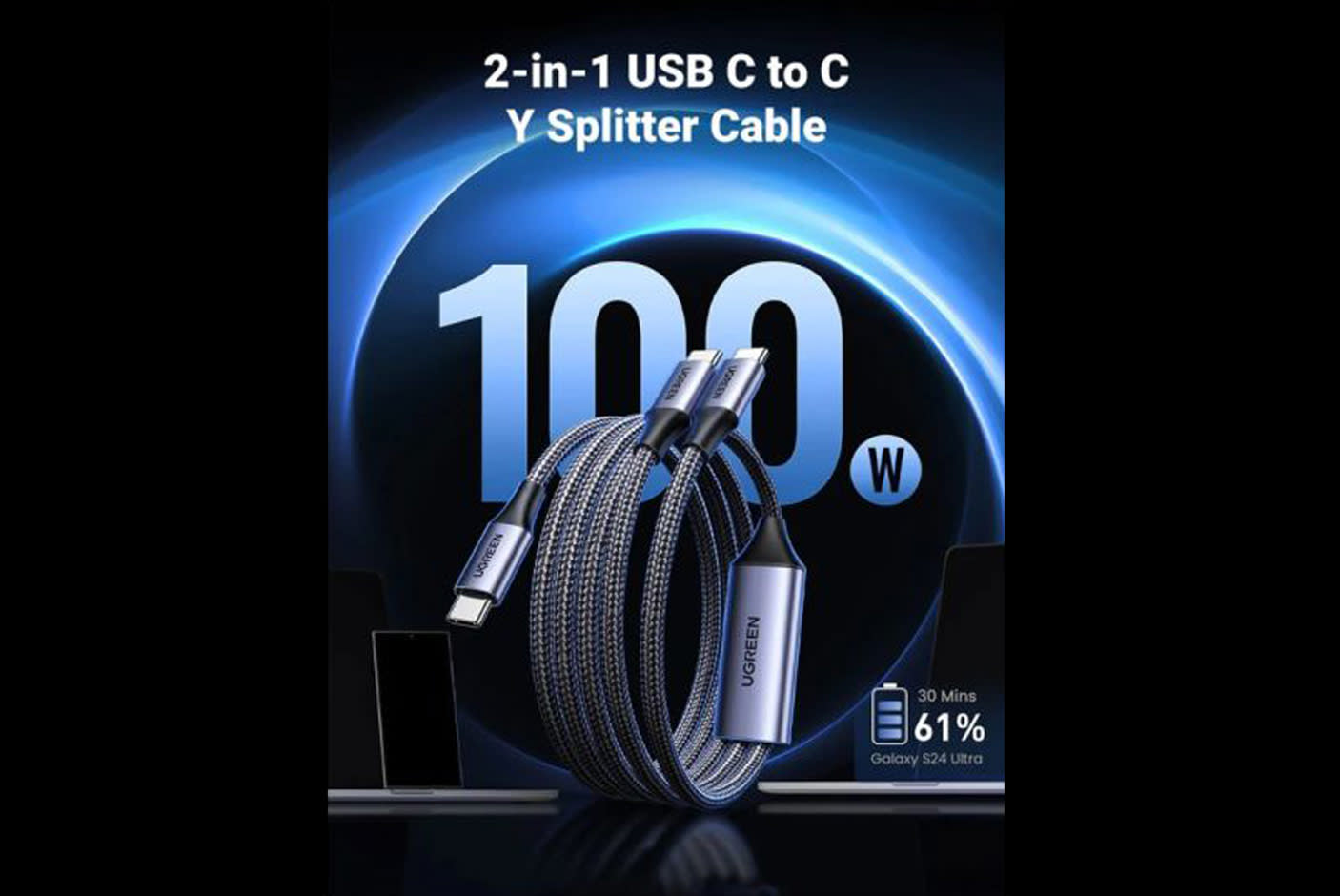 UGREEN 2-in-1 Universal Fast Charging Cable