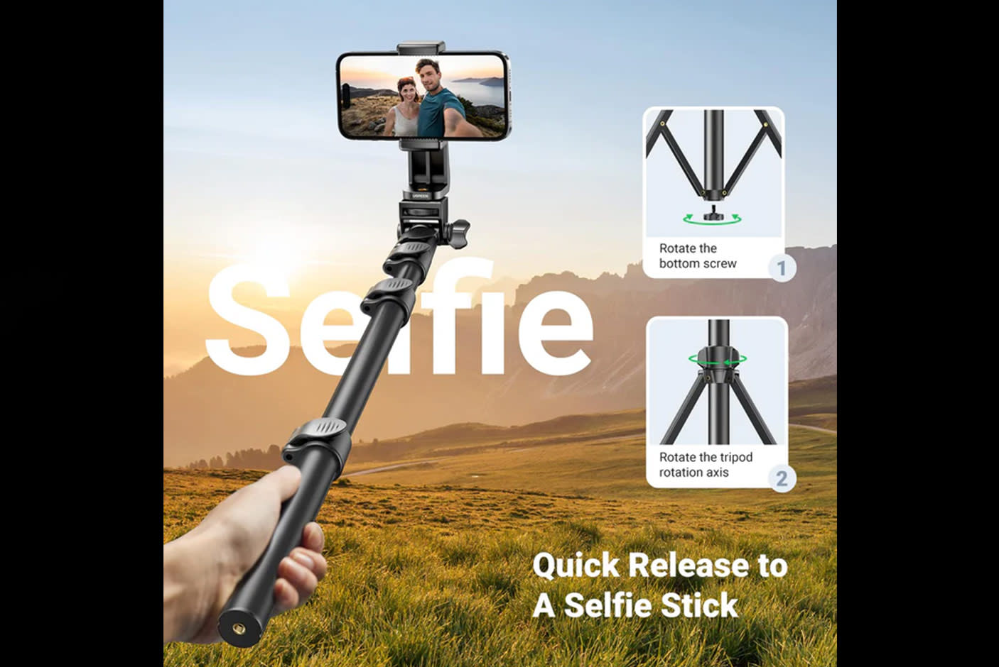 UGREEN Selfie Stick Τρίποδο LP680 15609
