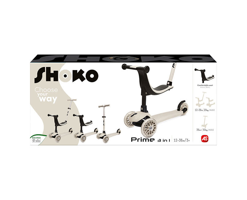 Shοko Scooter Premium 3 In 1 Ash Cloud