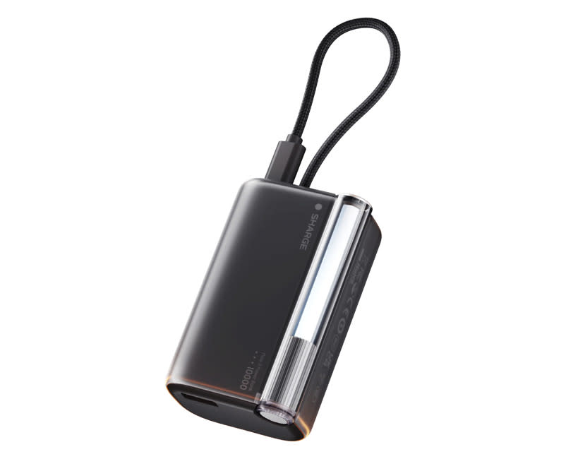 SHARGE Flow 3 Power Bank 45W,10K,Built-in Cable