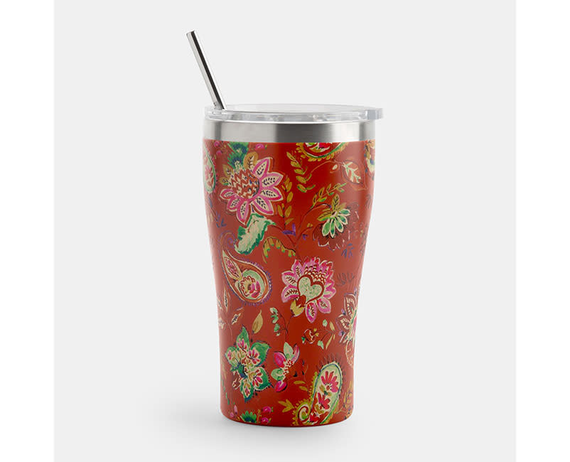 TUMBLER 500ML PAISLEY ORANGE SENTIO