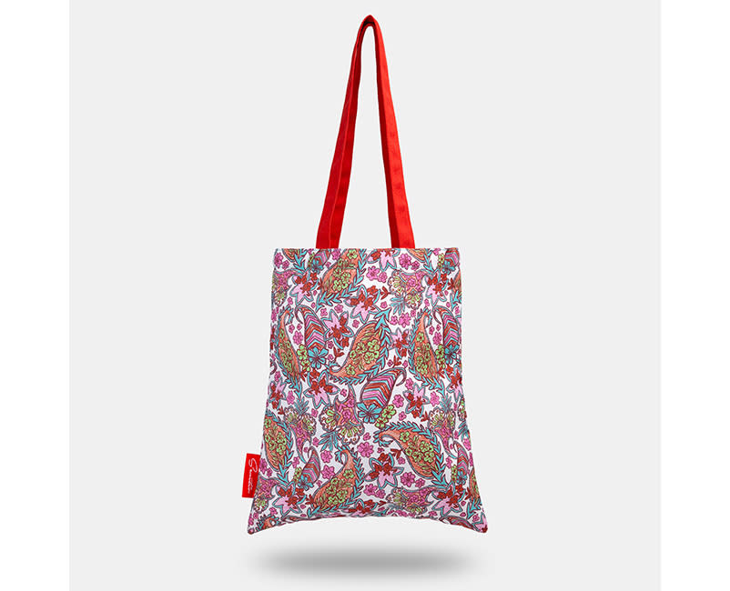 TOTE BAG PAISLEY WHITE SENTIO