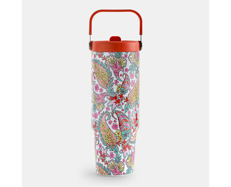 TUMBLER 900ML PAISLEY WHITE SENTIO