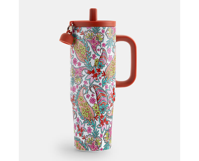 TUMBLER 900ML PAISLEY WHITE SENTIO