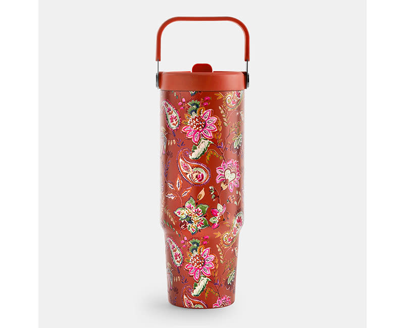TUMBLER 900ML PAISLEY ORANGE SENTIO