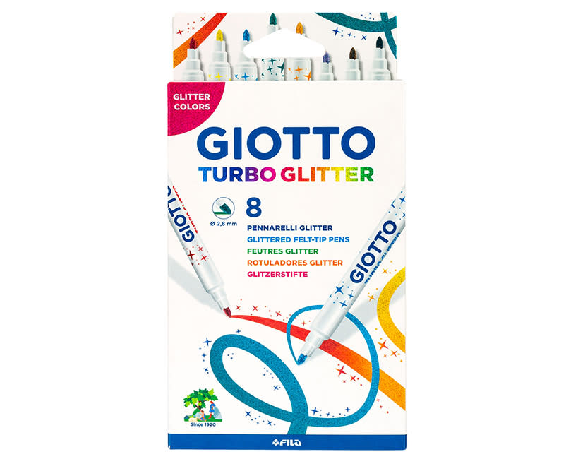Giotto Μαρκαδόροι Ζωγραφικής Λεπτοί Turbo Glitter